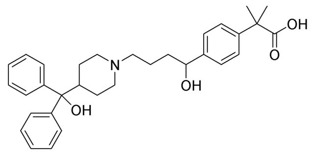 Structure de la fexofénadine