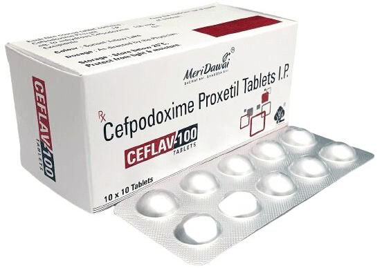 Comprimés de cefpodoxime proxétil 100 mg